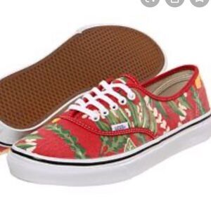 Vans Red Tropical Doren Authentic Sneakers